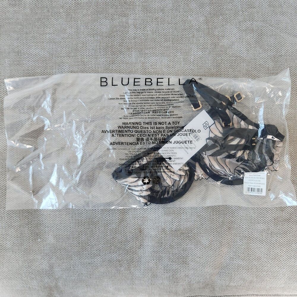 Bluebella 32C Black Pearl Sheer Katerine‎ Wired Bra NWT - Picture 3 of 7